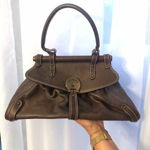 Fendi brown leather handbag